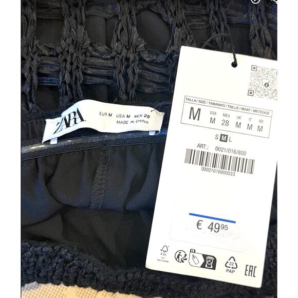 ZARA Crochet Mid Rise Maxi Skirt - Size‎ M - Picture 3 of 3